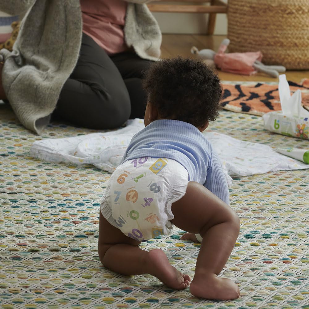 Babyganics Talla 5, 100 unidades, absorbentes, transpirables, pañales de triple protección en seco