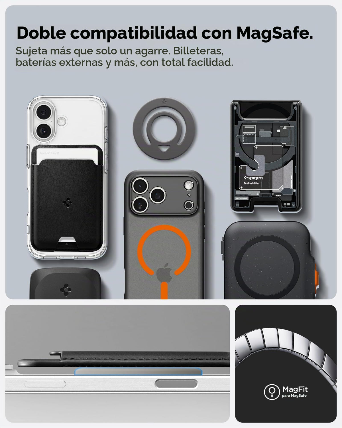 Agarre para Celular Spigen MagSafe Imán Doble Dual Pop MagFit