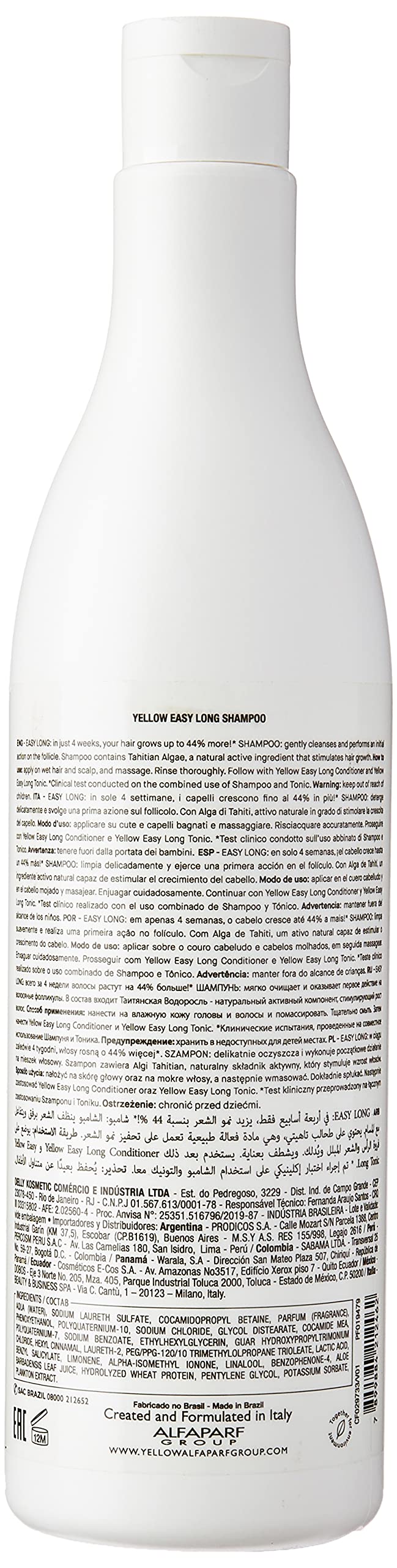 Shampoo Yellow Easy Long 500 ml