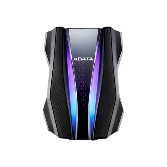 Disco Duro Externo ADATA Negro Resistente a Golpes, Agua y Polvo RGB 2 TB Certificación Grado Militar