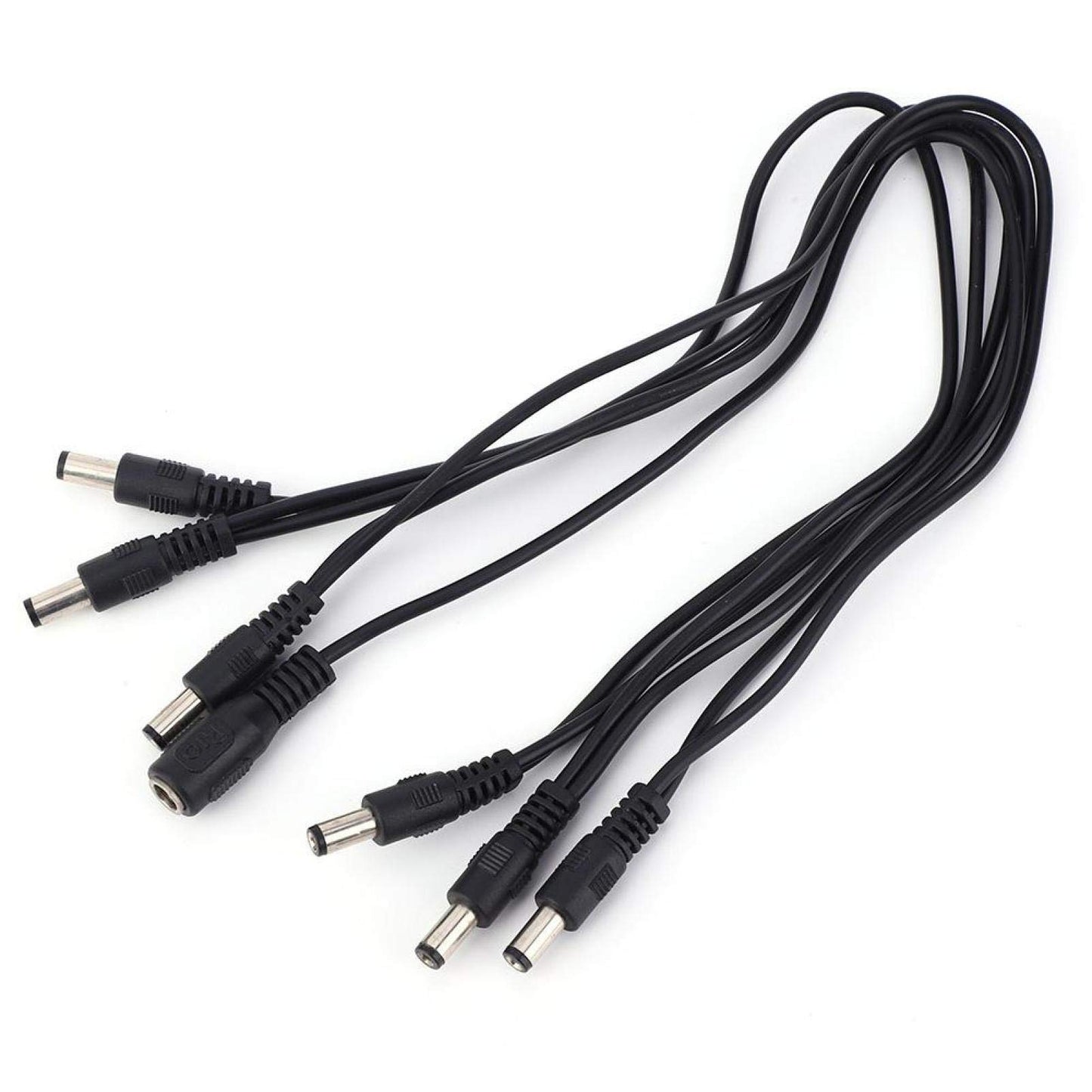 Fybida Adaptador Recto Daisy Chain OD09 1 a 6 para Adultos para Guitarra eléctrica Cables adaptadores