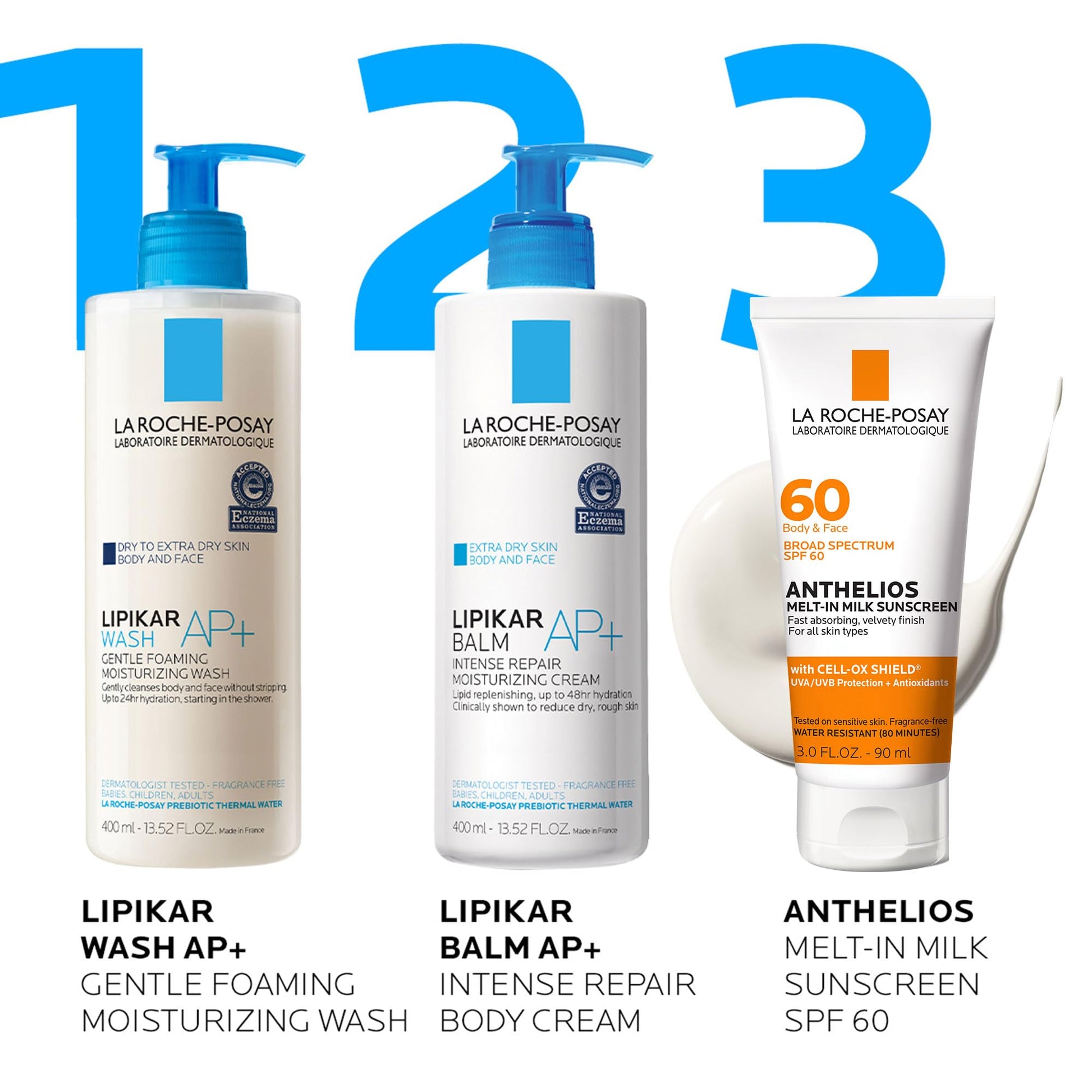 La Roche-Posay - Leche solar Melt-In de Anthelios, SPF 60, 3 onzas líquidas