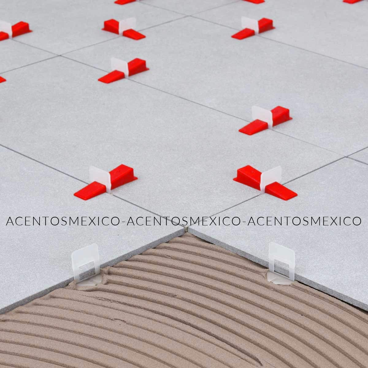 Kit Completo Niveladores de Azulejos TIP 1.5 mm con Clips y Cuñas para Pisos de Porcelanato