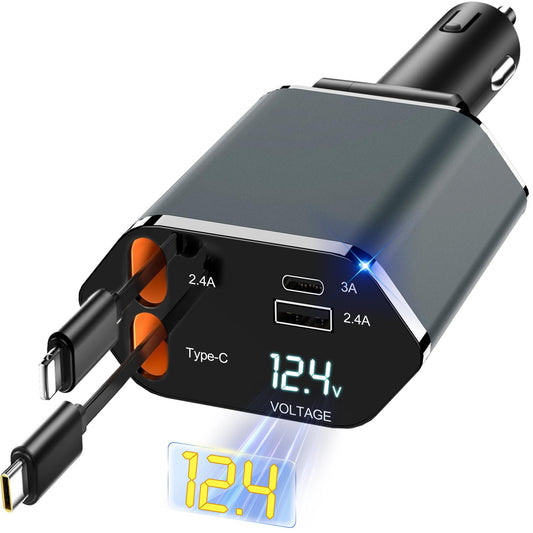 BYASKZIV Cargador para Auto (Negro)