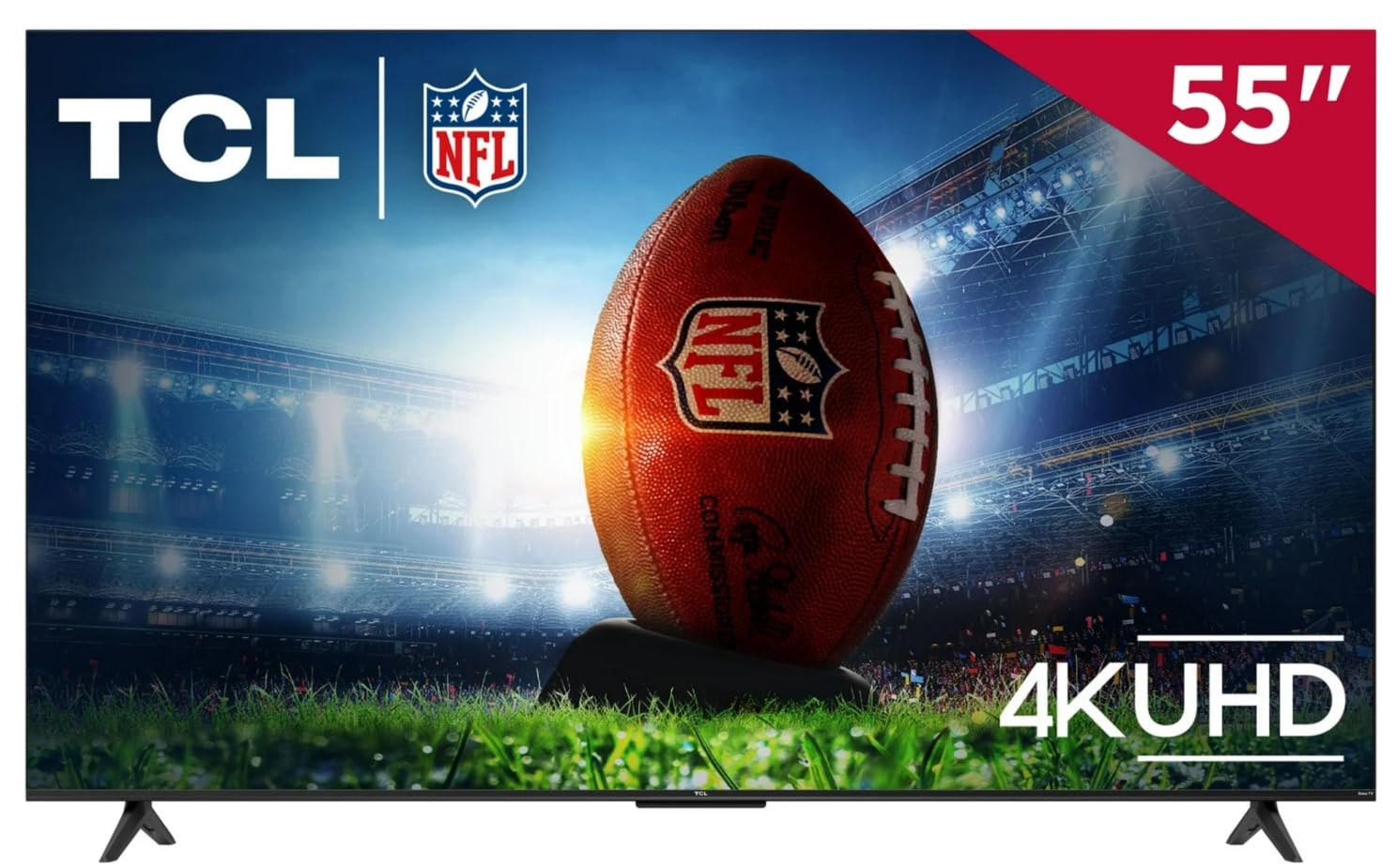 TCL Television de 55 Pulgadas Serie 4 Class 4K 2160p Smart Roku TV HDR Frecuencia de Actualización 60Hz Compatible con Alexa y Google Assistant (Reacondicionado)