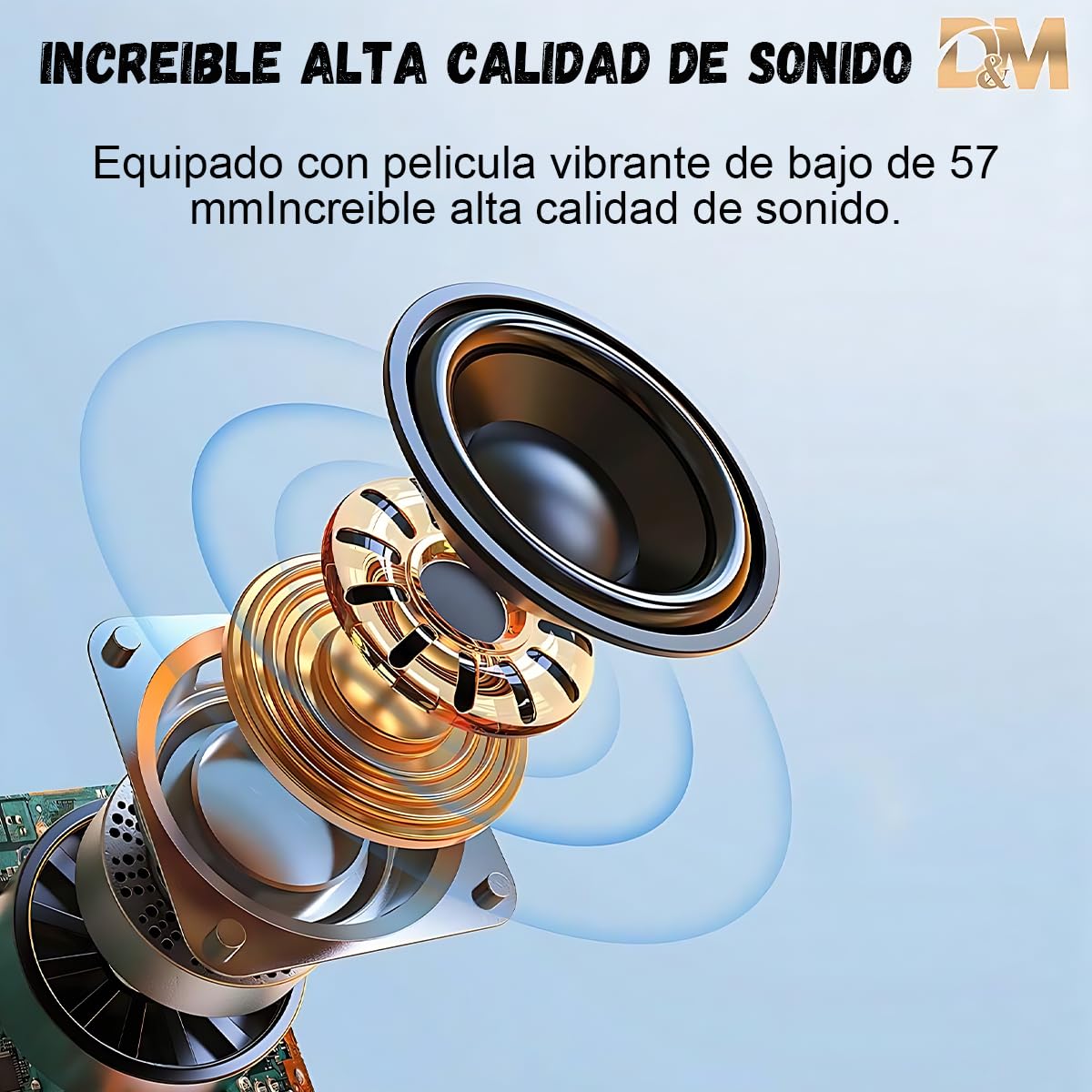 D&M 2L6 Sonido Teatro en casa,con Subwoofer - Sistema de Sonido Envolvente 3 en 1 Separado,para TV Juegos de PC HD-ARC/BT 5.4/óptica/AUX/USB Conexión 5 Modos EQ Graves Profundos