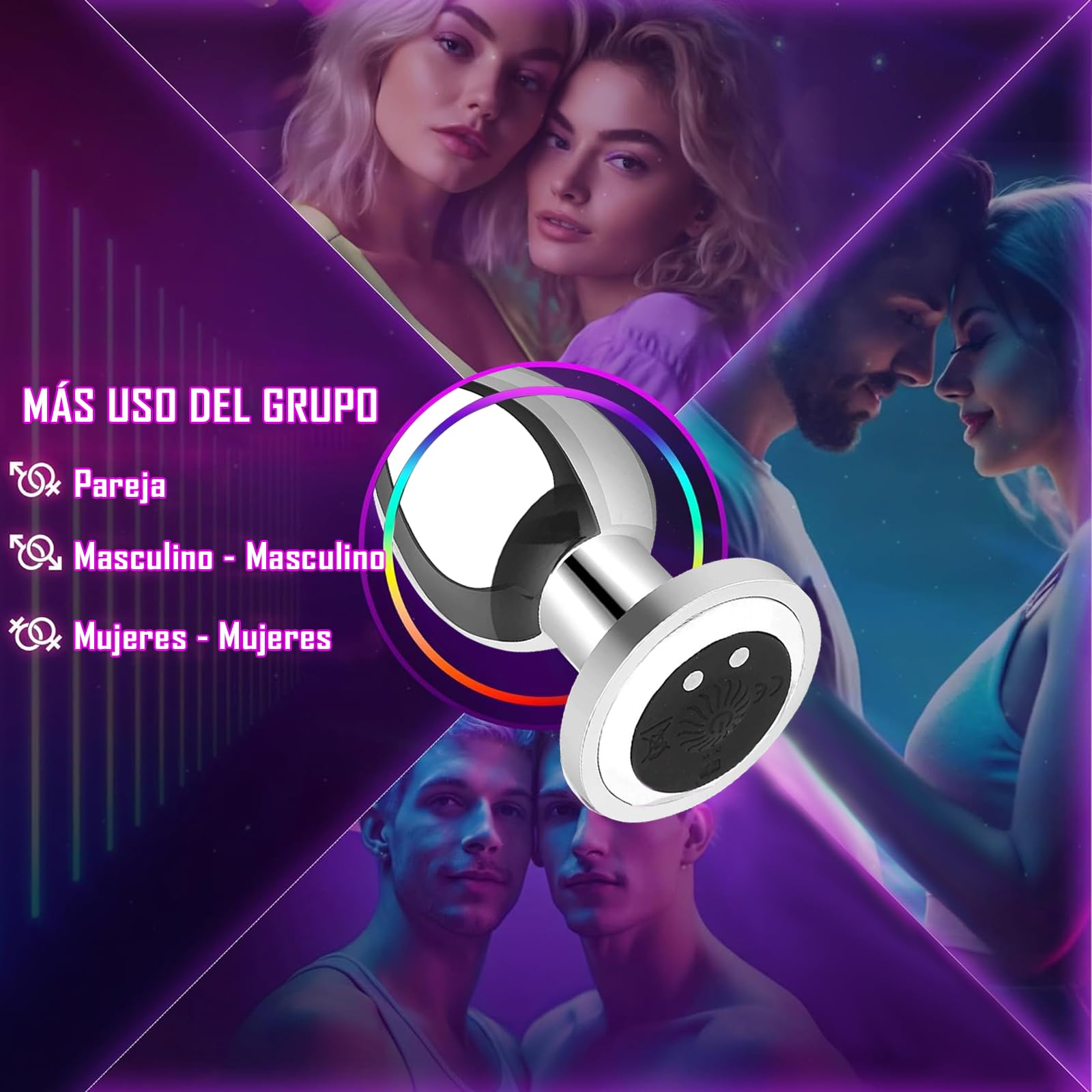 Vibrador Anal Recargable con Control Remoto y 10 Modos de Vibración para Mujer y Hombre