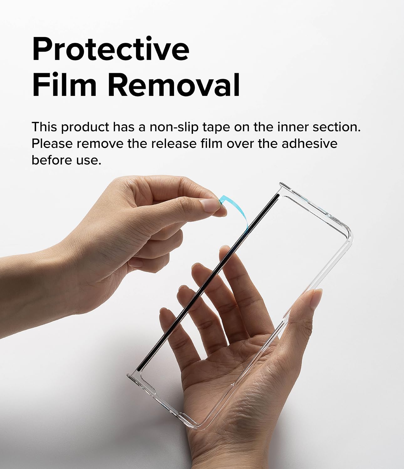Funda Slim Hinge Ringke Clear Compatible Samsung Galaxy Z Fold 5 5G Tecnología Transparente Carcasa Sólida a Prueba de Choques