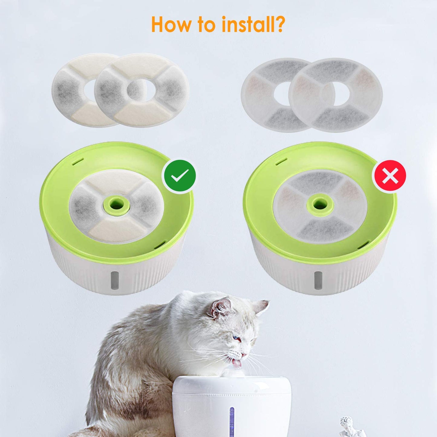 Filtros para Fuente de Gatos Simpeak con Carbón Activado y Intercambio Iónico