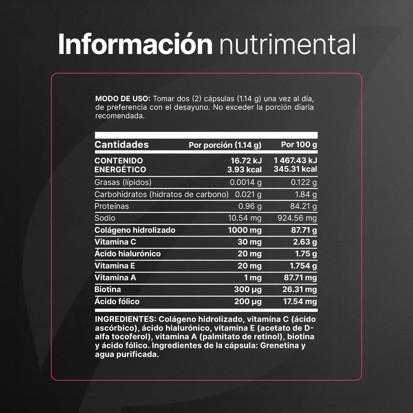 B Life Colágeno Hidrolizado | 200 Cápsulas | 1140 mg por porción | Adicionado con Biotina, Ácido Hialurónico, Ácido Fólico, y Vitaminas | Ingredientes naturales. Collagen Blend B Life.