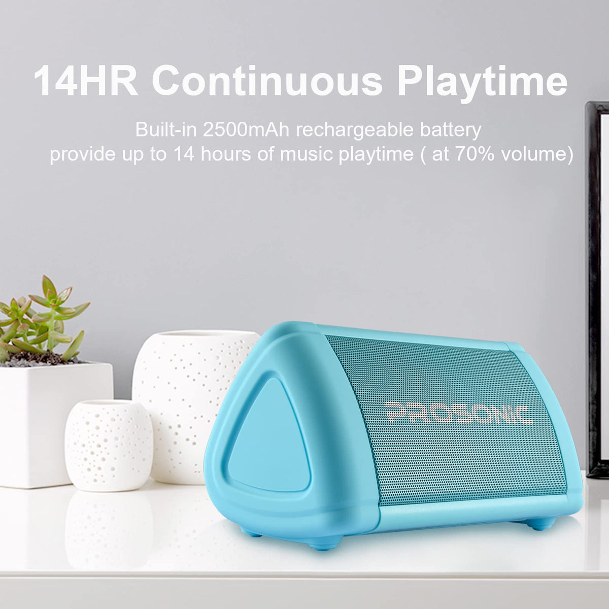 Altavoz Bluetooth Prosonic BT3 Azul Portátil con Sonido Estéreo de 10W y Refuerzo de Graves