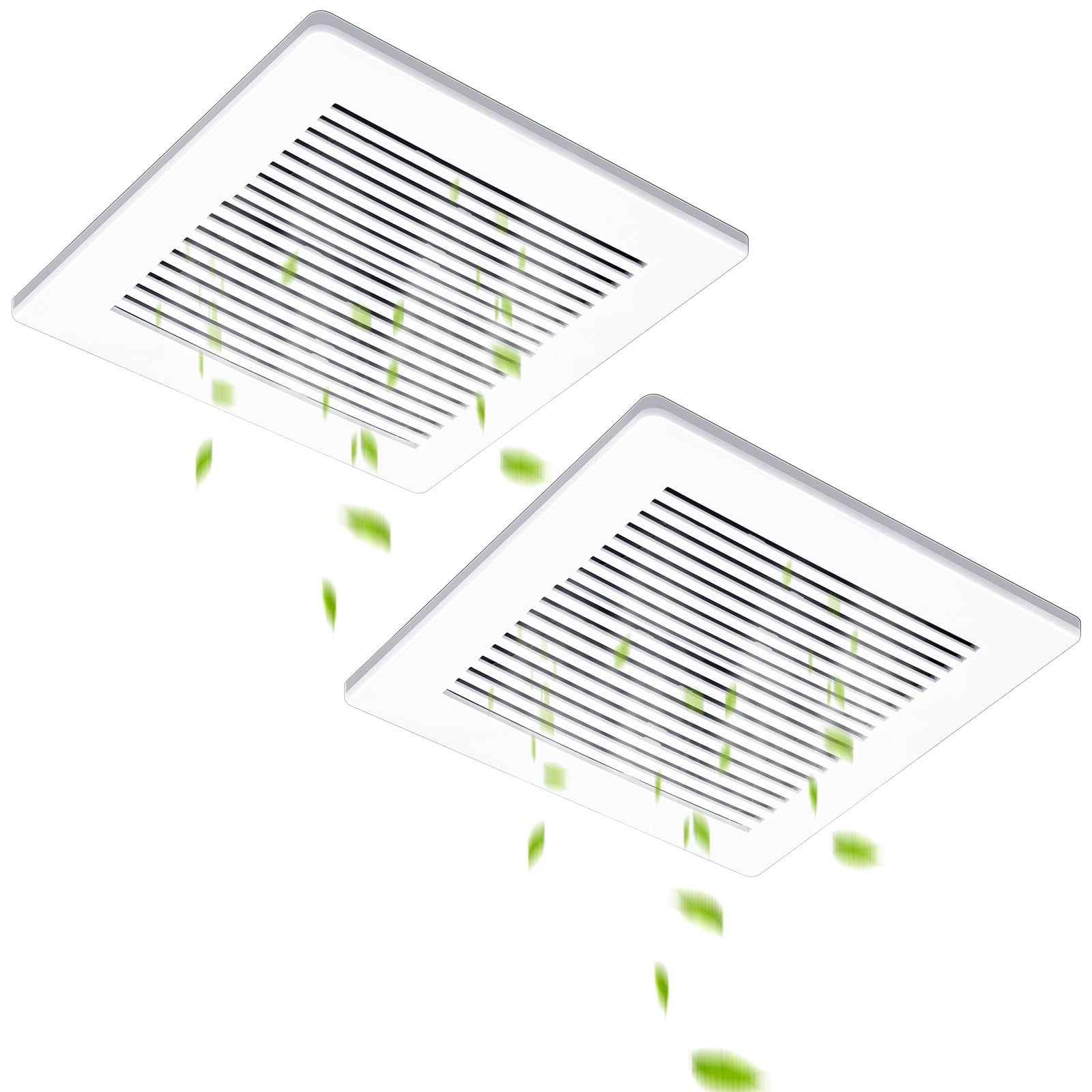 Baquler - Cubierta para ventilador de baño compatible con NuTone 85315000 763RLN 769RLN - Cubierta para ventilador de baño de ventilación para ventilador de techo de baño (2)