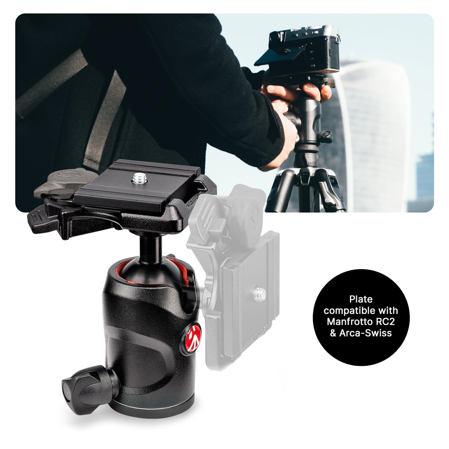Manfrotto Befree GT Aluminum Travel Tripod with Ball Head, Twist Lock, Black