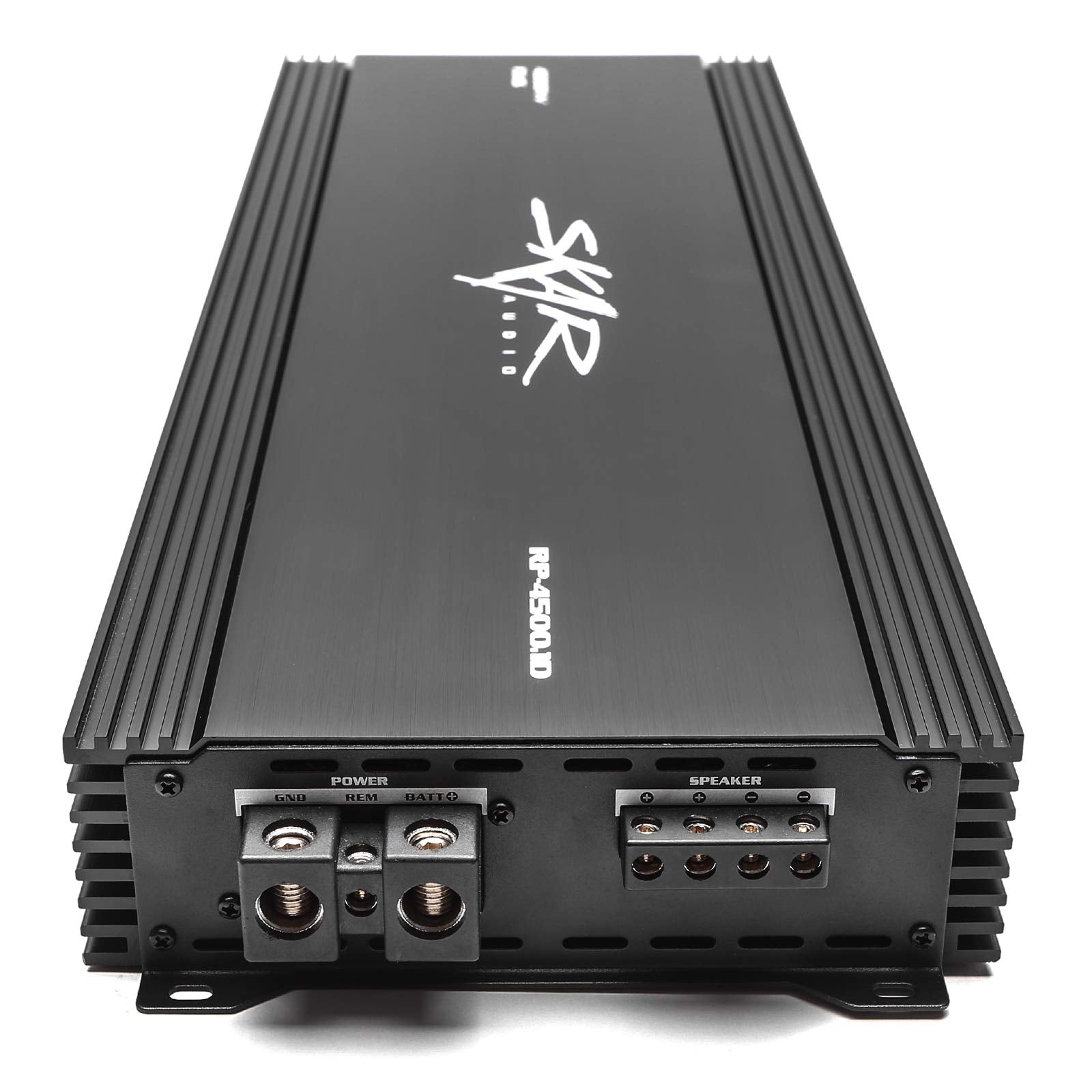 Amplificador Monobloque Skar Audio RP-4500.1D Negro con Control Remoto de Nivel de subwoofer 4500W