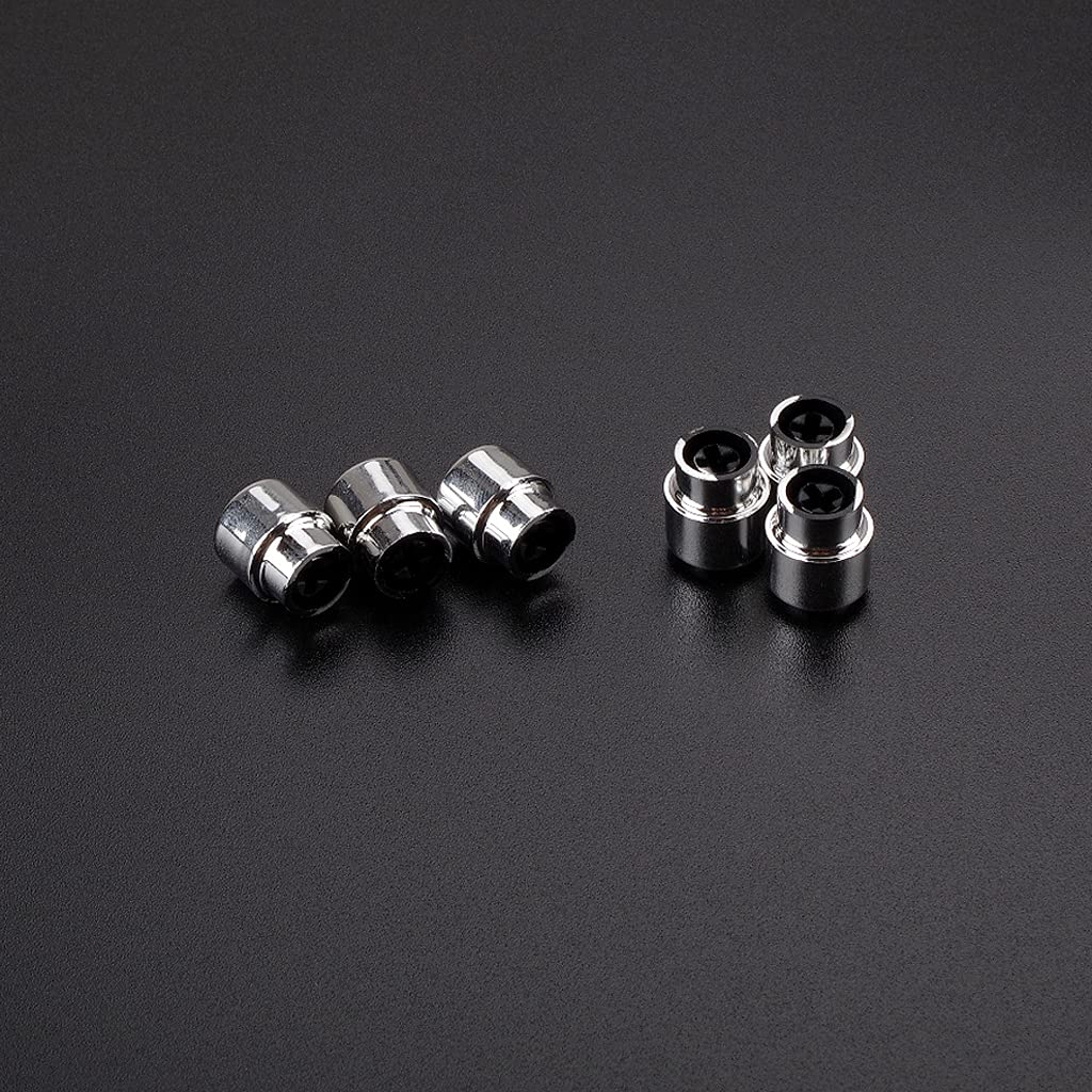 Alnicov 6 pomos de plástico para interruptor de guitarra para piezas de guitarra Tele Telecaster, cromo