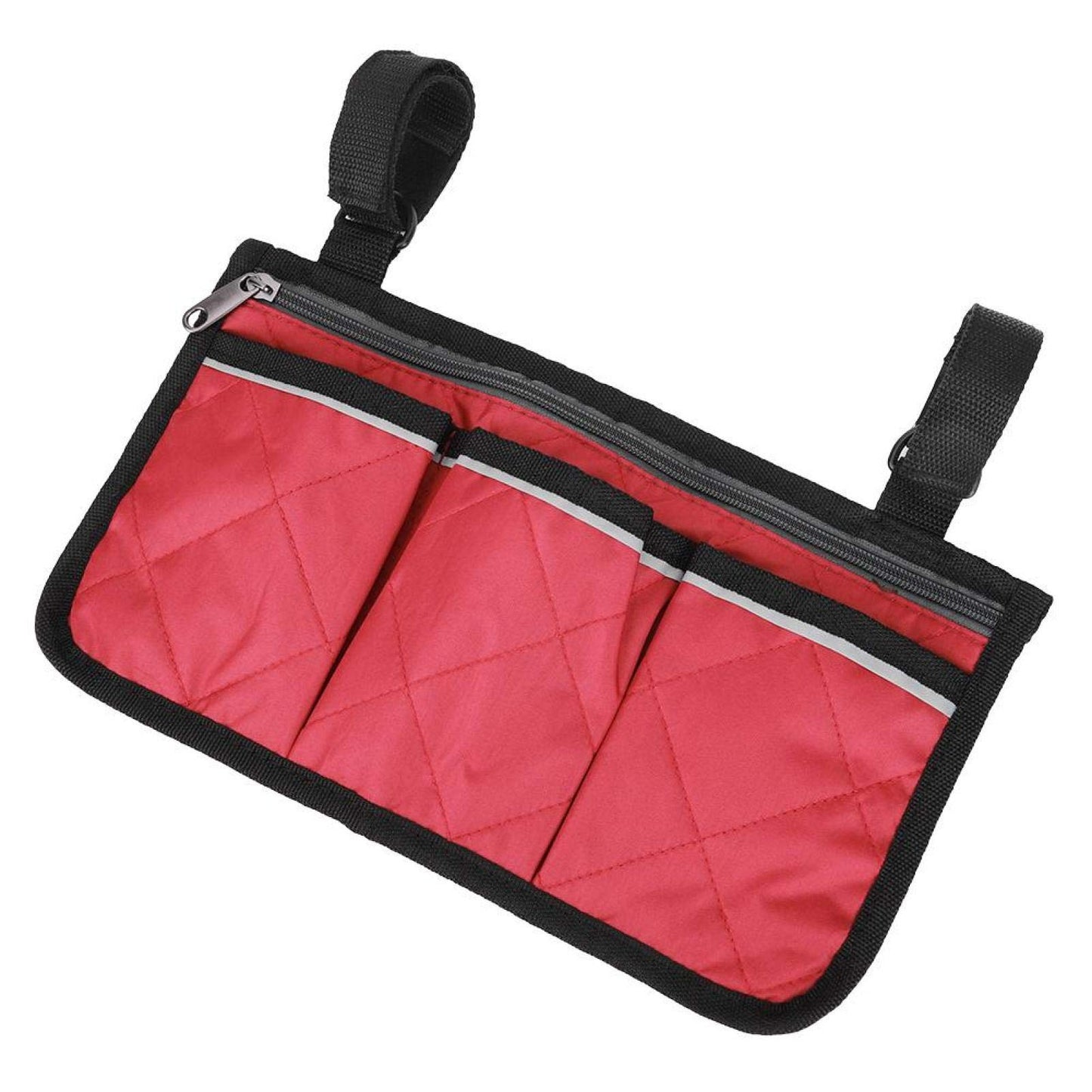 Bolsa Multifuncional Walker roja Organizadora de Almacenamiento para Silla de Ruedas y Scooter