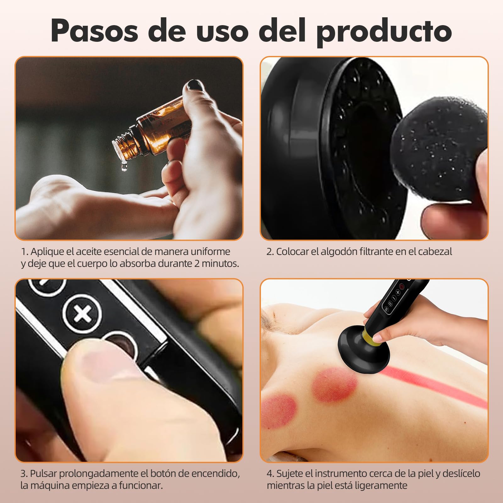 Masajeador Electrico Celulitis,Masajeador Corporal Multifuncional,con Tablero Gua Sha,Herramienta de Masaje Eléctrico,12 Niveles con Calor, Eliminador De Celulitis para Abdomen,Brazo,Cintura