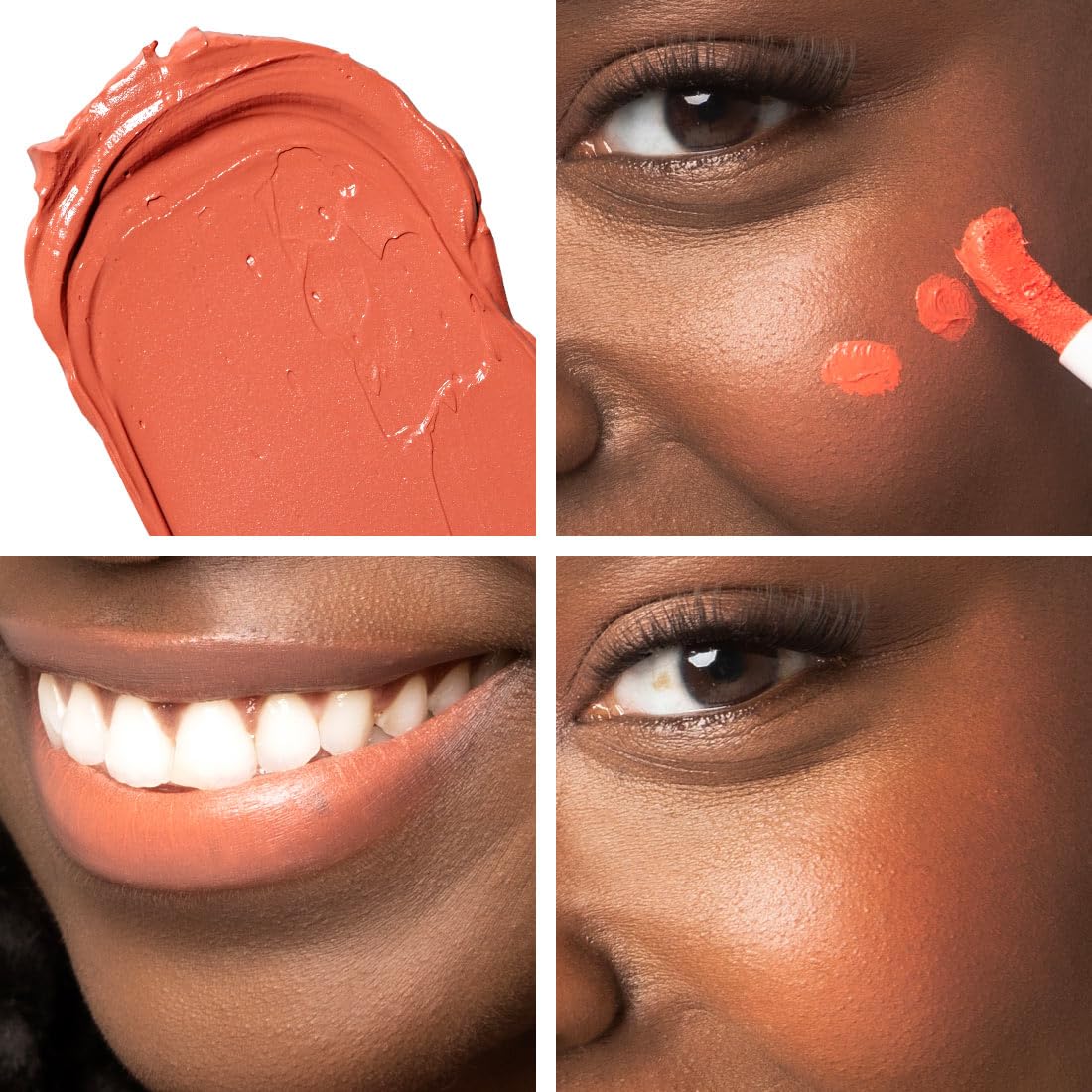 Palladio Rubor Líquido para Mejillas y Labios 2 en 1 Maquillaje, Rubor Facial, Fórmula Liviana en Crema, Resistente a Manchas, Rubor Pigmentado de Larga Duración, Acabado Radiante, Sunny Coral