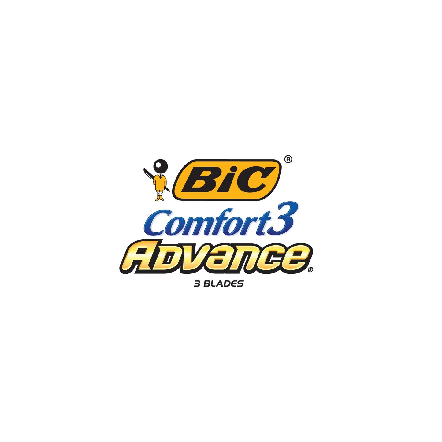 BIC Comfort 3 Advance Men's Disposable Razor, 4-Count