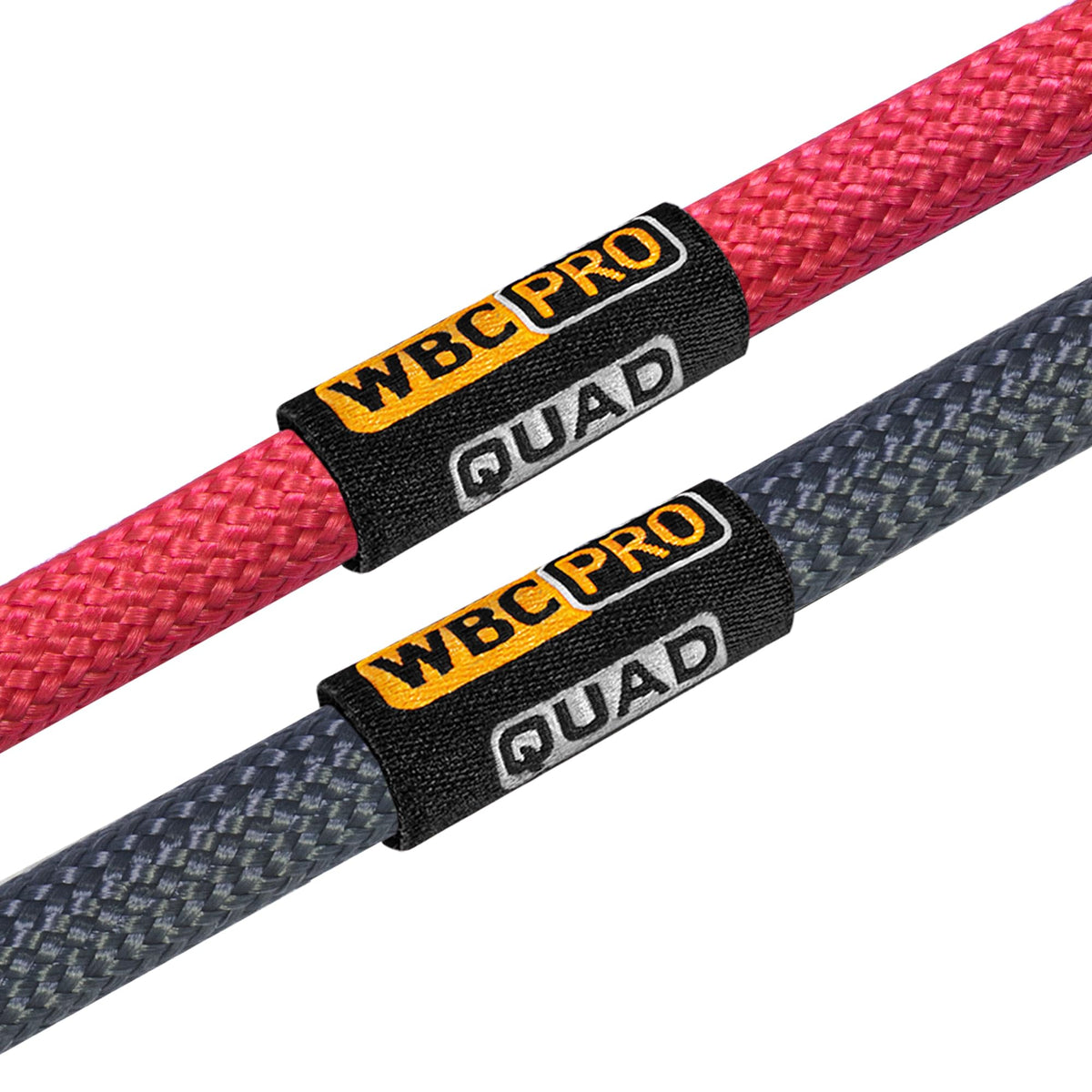 Cables RCA WBC-PRO-Quad Gris Rojo Ultra Silenciosos y Flexibles Grado Profesional con Conectores Amphenol ACPR Gold