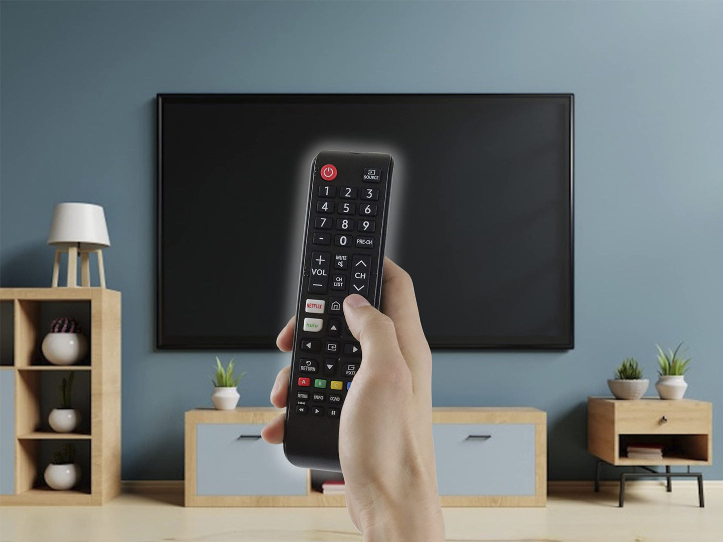 Control Remoto Compatible con Samsung Smart TV 2020 AA59-01315A Netflix Prime Video Hulu
