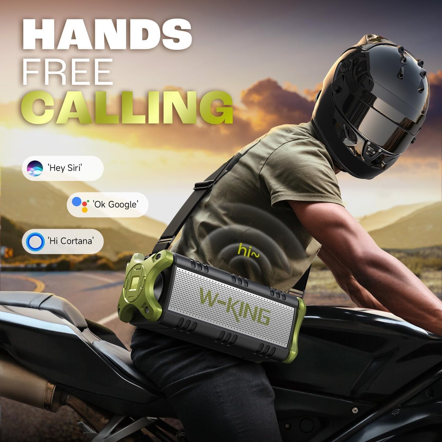 W-KING Altavoz Bluetooth de 90W, Altavoces inalámbricos portátiles Impermeables con 24 Horas de reproducción, Enorme batería, Graves potentes mejorados, subwoofer con NFC para Interiores y Exteriores