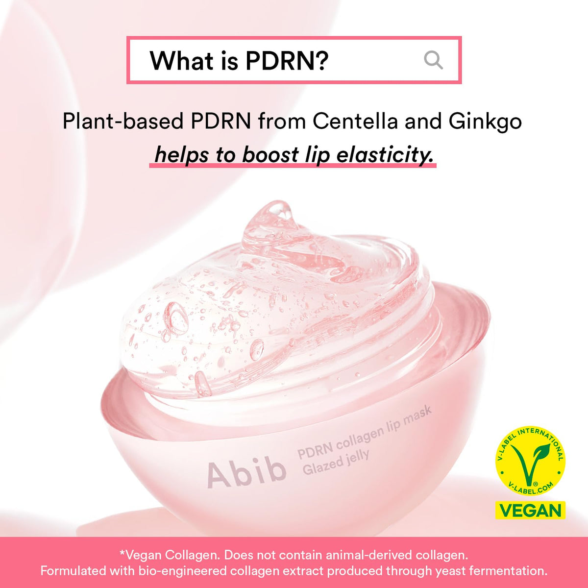 Abib Mascarilla Labial De Colágeno Pdrn Con Gelatina Glaseada 15 Ml Bálsamo Labial Coreano Lipcerin Mascarilla De Noche Hidratante Para Labios Secos Y Escamosos