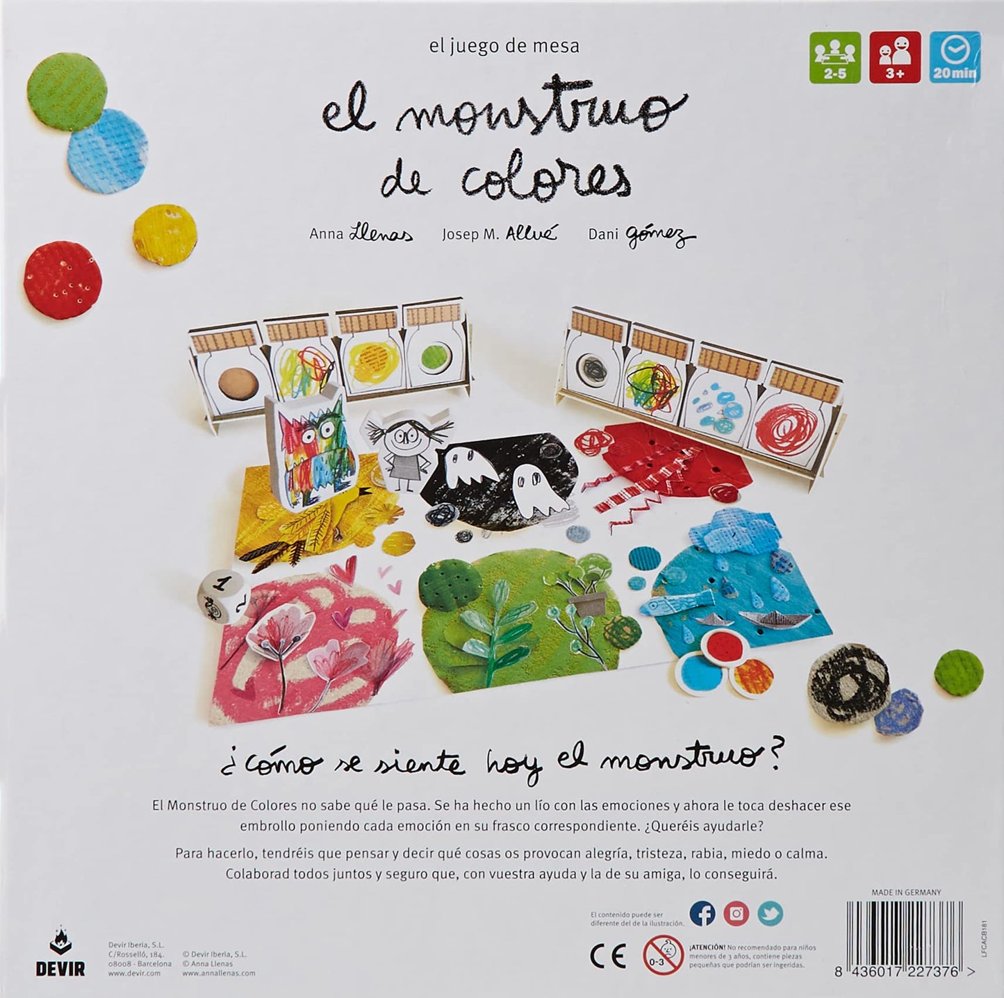 Devir El Monstruo de Colores Board Game