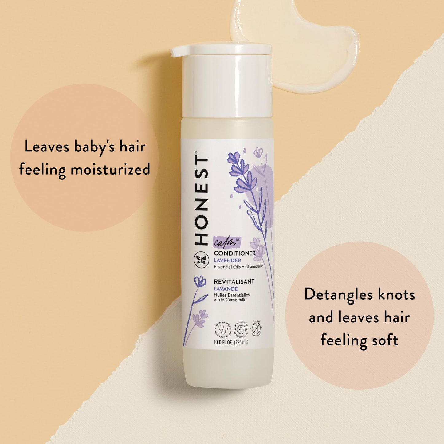 Honest H02CO21600RES The Company Conditioner, Dreamy Lavender, color, 295 ml, pack of aquete de, Blanco