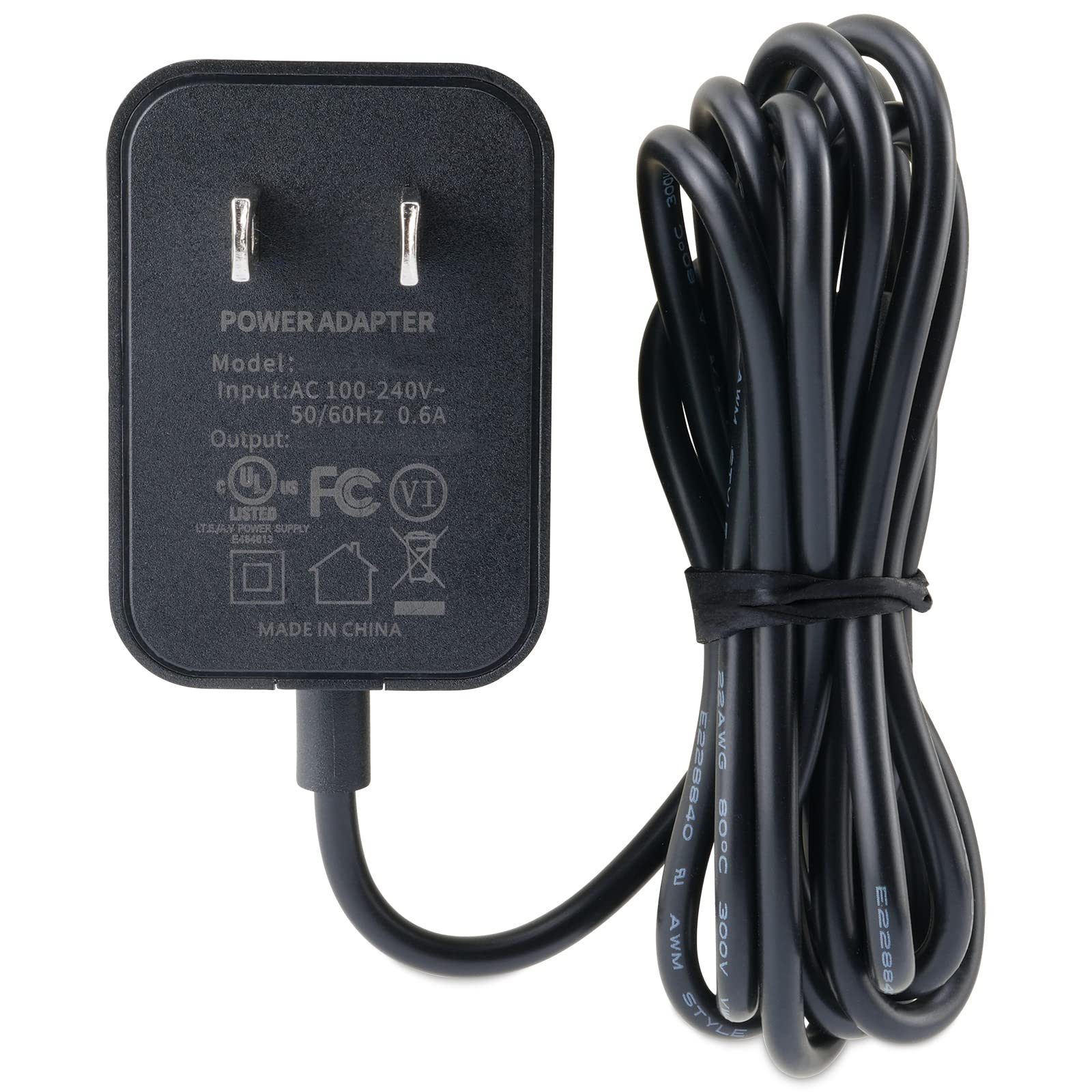 LEFXMOPHY - Cable de alimentación para monitor de bebé VTech VM901 VM919HD VM919-2HD VM819 VM819-2 de poliuretano para visualización de mano (no para cámara), cargador de 5 V UL Aadpter con cable de 5 pies