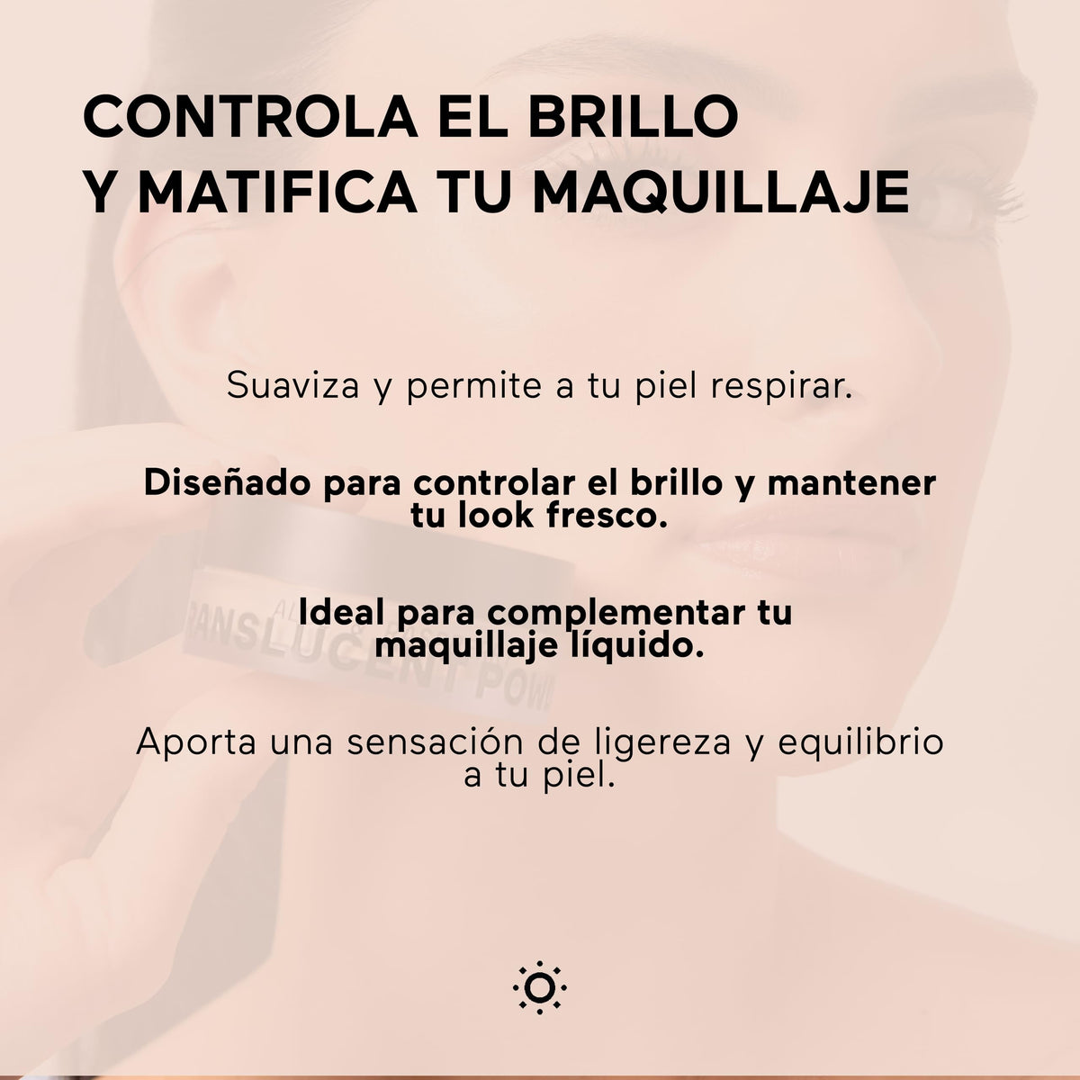 AHAL - Polvo Traslúcido con Aloe y Aceite de Frambuesa, para un Acabado Perfecto Controla Brillo y Acné - Polvo Compacto Hipoalergénico Sellador de Maquillaje con Ingredientes Naturales, 12g.