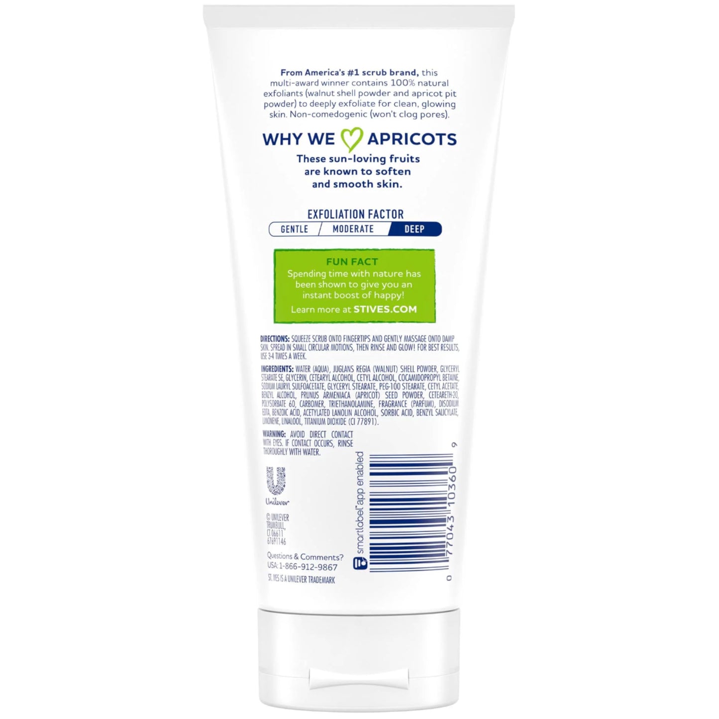 Fresh Skin Invigorating Apricot Scrub by St. Ives for Unisex - 6 oz