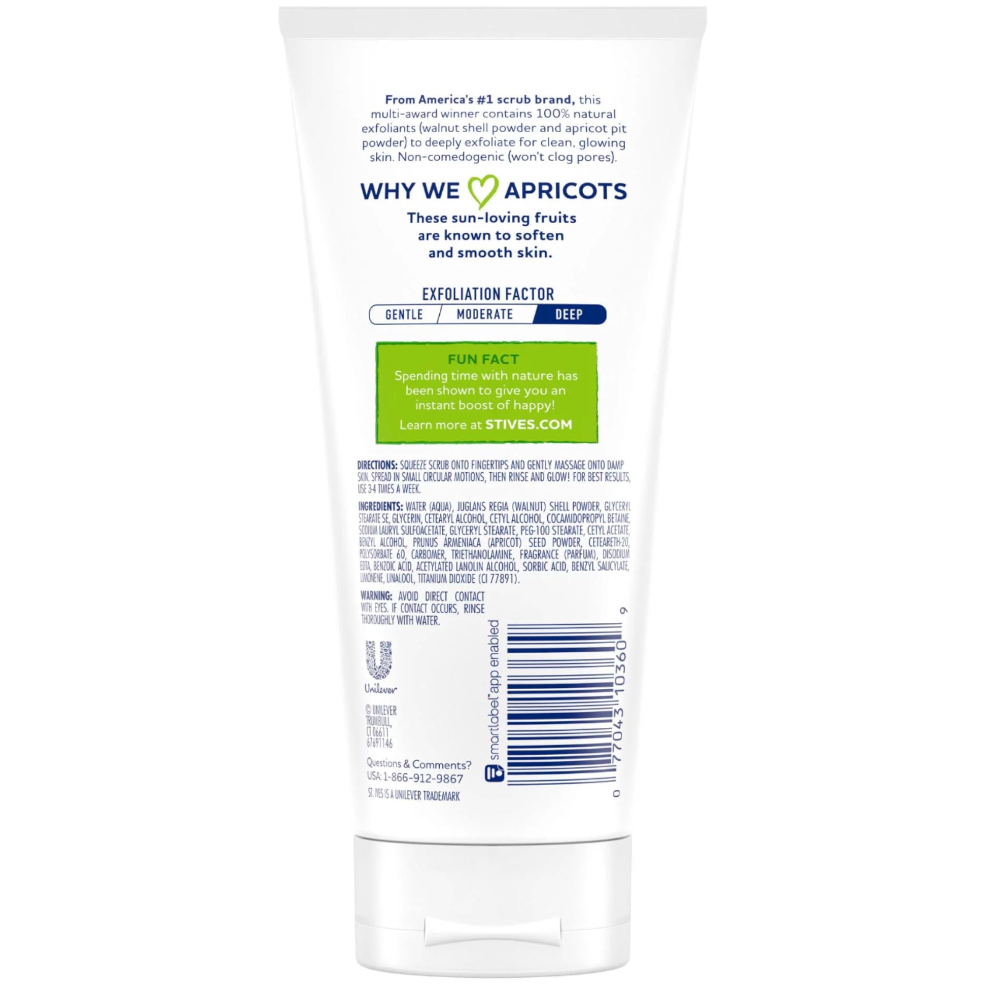 Fresh Skin Invigorating Apricot Scrub by St. Ives for Unisex - 6 oz