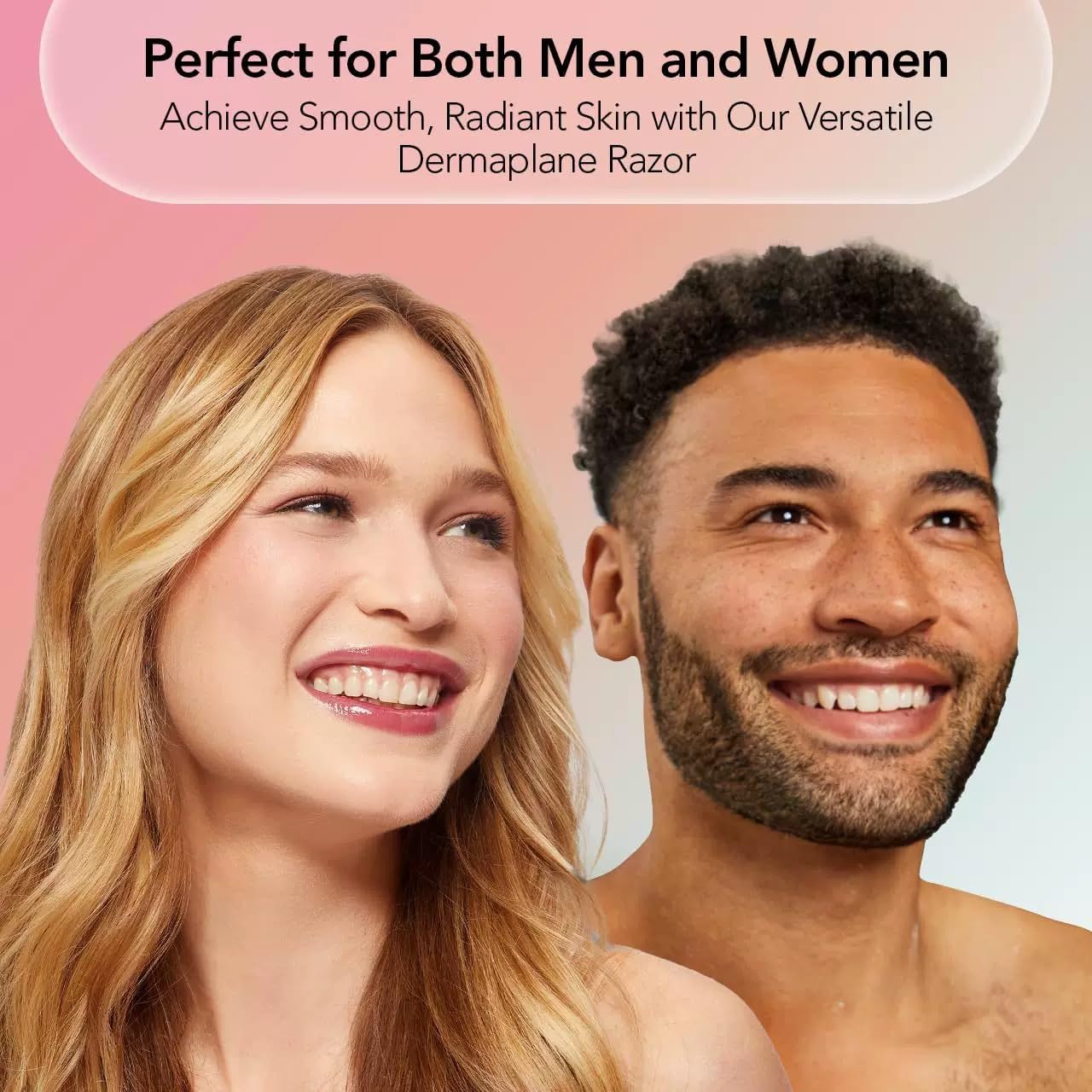 HUOWU Juego de 66 Piezas de Maquinilla de Afeitar Multiusos para Cejas, Exfoliación Y Dermaplaning Facial, con Funda de Precisión para Mujeres Y Hombres. Fácil de Usar.