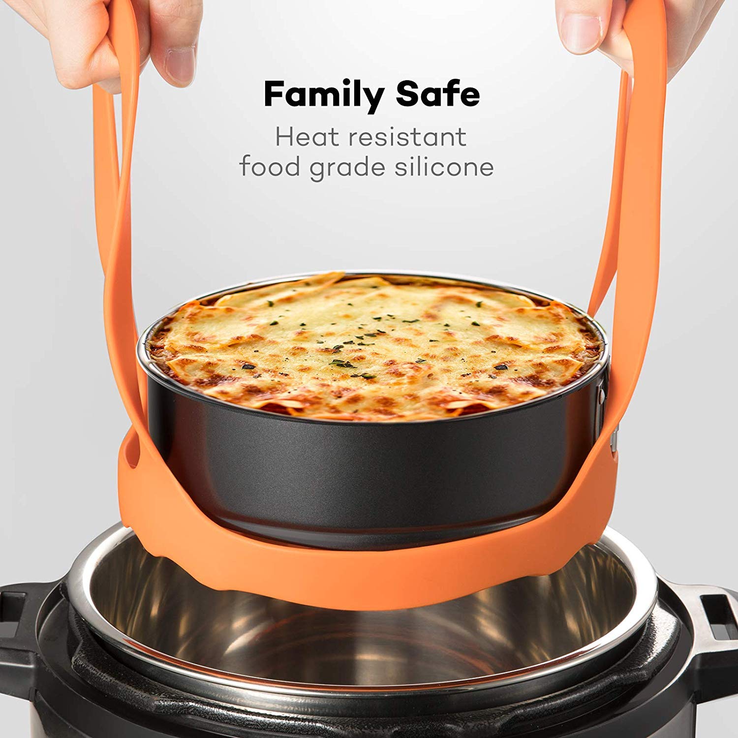 SiCheer - Eslinga de silicona compatible con olla instantánea de 3 cuartos, compatible con otras marcas de cocinas multifunción