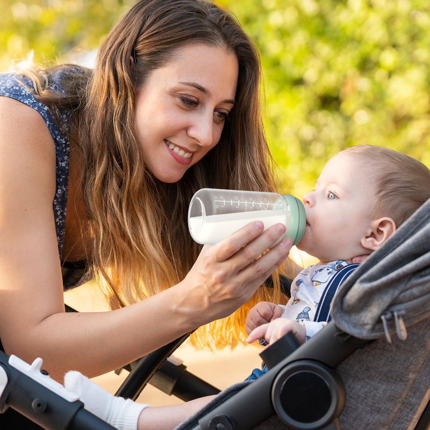 Momcozy tetina de bebé suave premium de flujo natural de silicona para biberones de cuello ancho, libre de BPA, perfectamente compatible con el enfriador de leche materna Momcozy, pequeño (paquete de