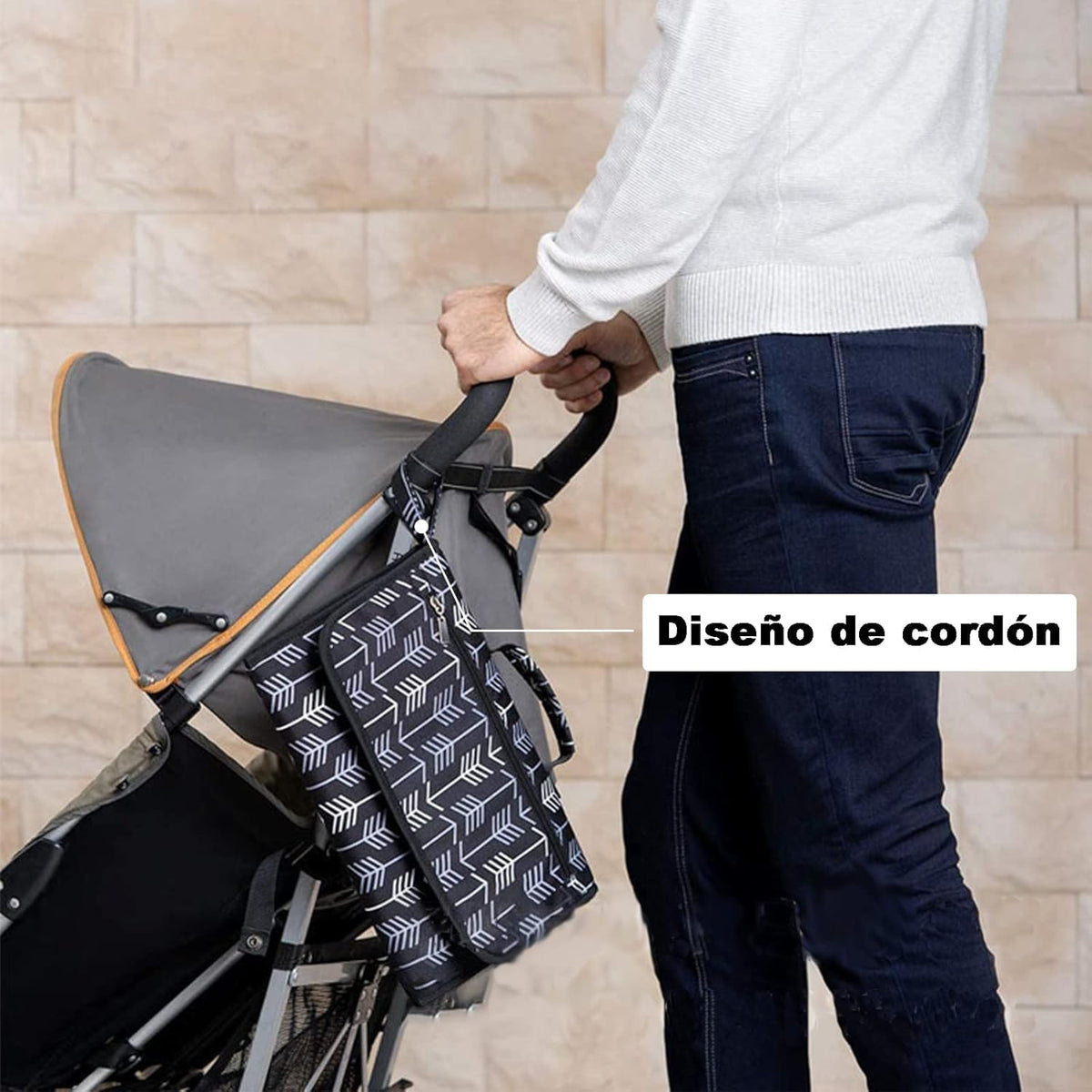 Cambiador portátil para bebé Almohadilla para Cambiar bebés, Bolsa de pañales o Cambiador de Mesa, Regalos para Baby Shower, Almohadilla para Cambiar pañales con una Mano