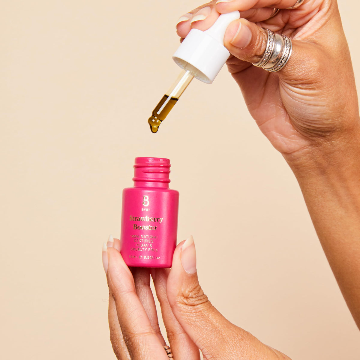 Suero facial potenciador de fresa Beauty Strawberry para pieles secas e irritadas Aceite facial hidratante vegano Repara e hidrata la piel dañada Aceite de semilla de fresa rico en antioxidantes 15 ml