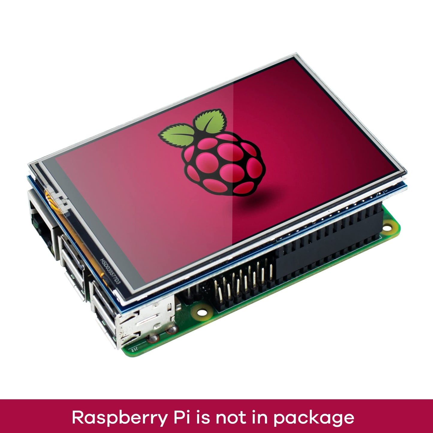Hosyond - visualización táctil TFT LCD SPI de 3.5 pulgadas de 480 x 320 para Raspberry Pi A, B, A+, B+, 2B, 3B, 3B +, 4B, 5