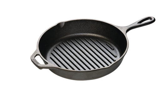 Lodge parrilla de hierro fundido sartén para creps, de hierro fundido 10 – 1/4" de diámetro.