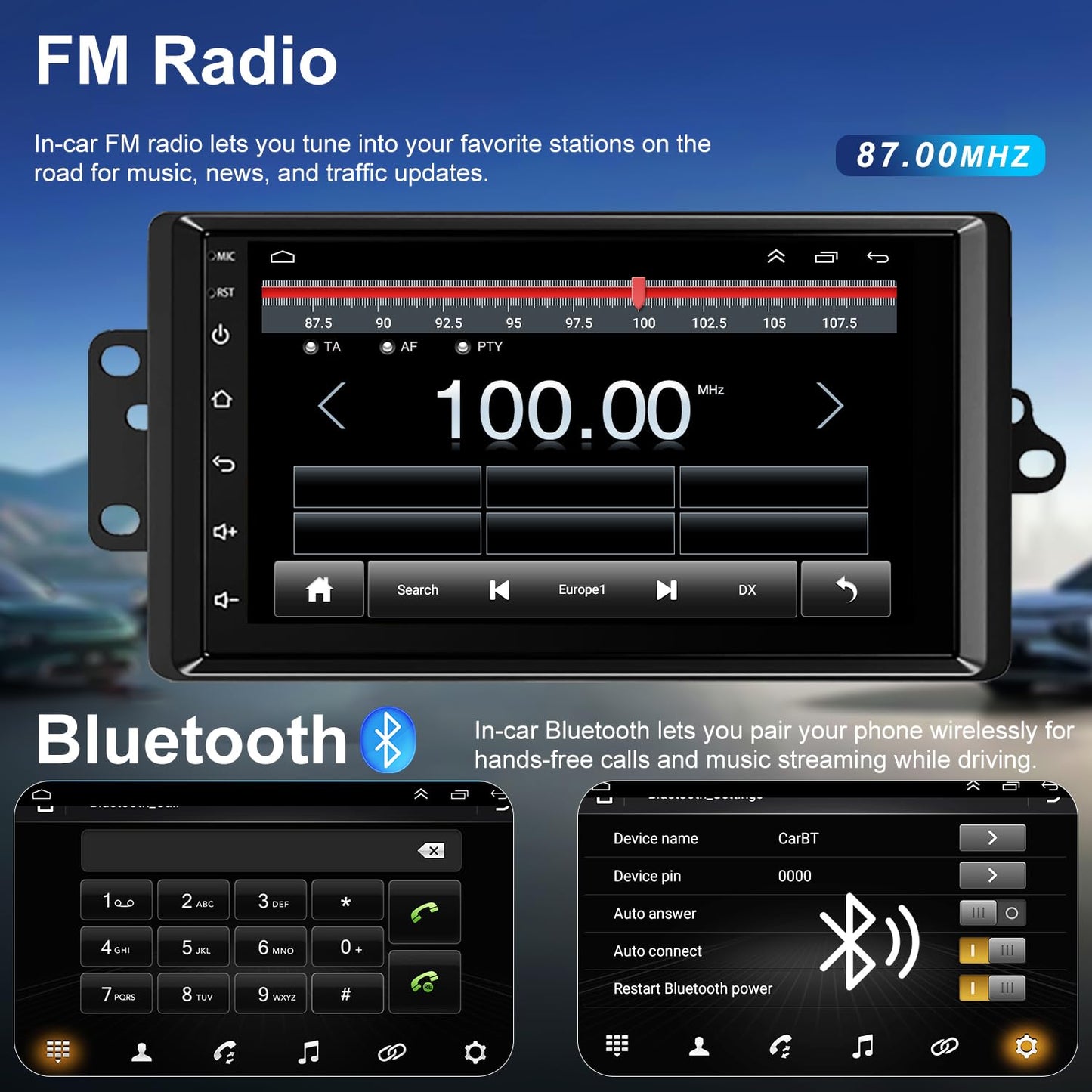 Radio WiFi 5G para Chevrolet Colorado 2004-2012, Chevy Express 2001-2007, Impala 2000-2005, GMC Savana 2002-2008, Canyon 2004-2012, estéreo 7 pulgadas, CarPlay, Android Auto, GPS, cámara, FM Bluetooth
