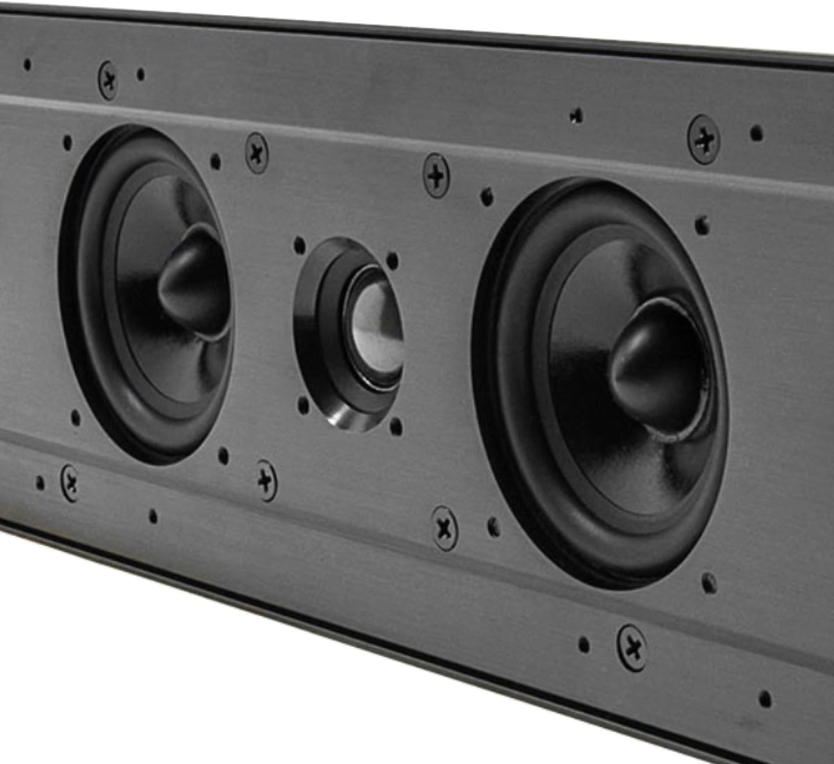 Altavoz LCR de Línea Earthquake Sound Aluminio Cepillado Negro Audio de Alta Resolución Individual