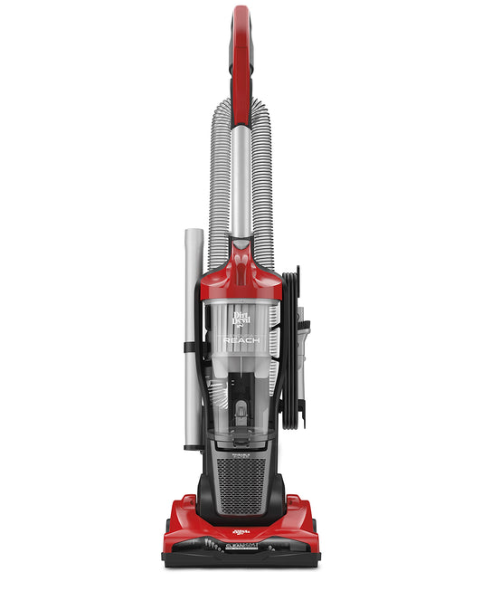 Dirt Devil Multi-Surface Extended Reach+ Bagless Vacuum Cleaner, Upright for Carpet and Hard Floor, Lightweight, UD76300V, Red