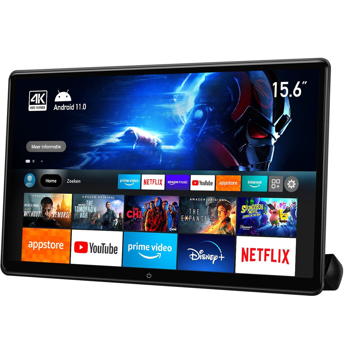 Monitor Android 4K Seventour 15,6" para Coche Plata Trasero con Wifi y Bluetooth