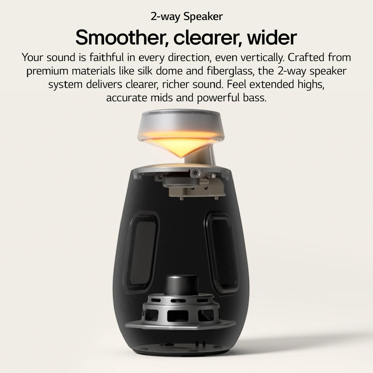 Altavoz Inalámbrico LG XBOOM Negro Sonido de 360° Resistente al Agua 20 Horas de Reproducción