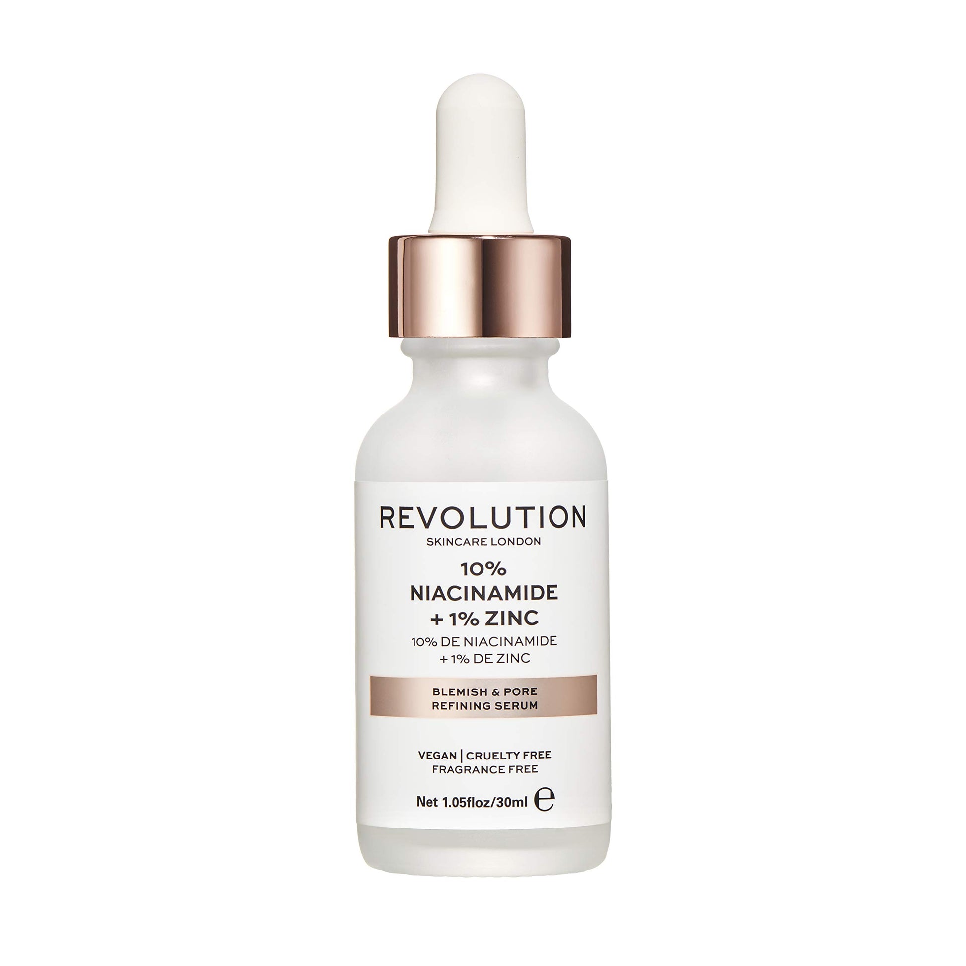 Revolution Skincare London - Suero para refinar manchas y poros (10% niacinamida + 1% zinc) - 30 ml