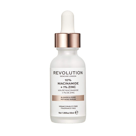 Revolution Skincare London - Suero para refinar manchas y poros (10% niacinamida + 1% zinc) - 30 ml