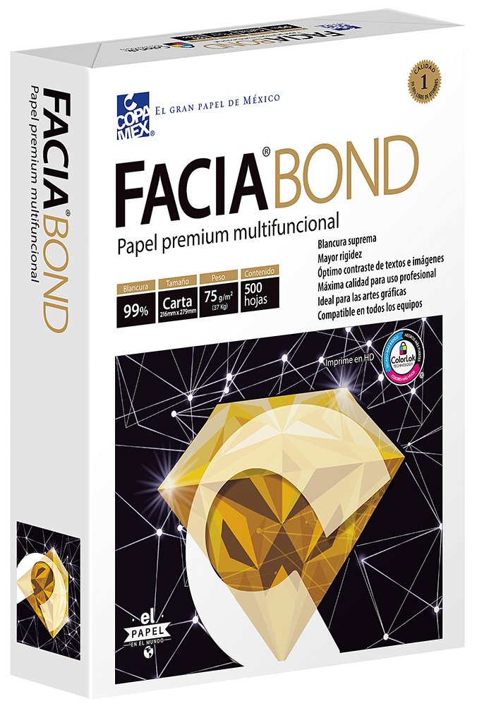 Papel Bond Facia Blanco con 500 Hojas
