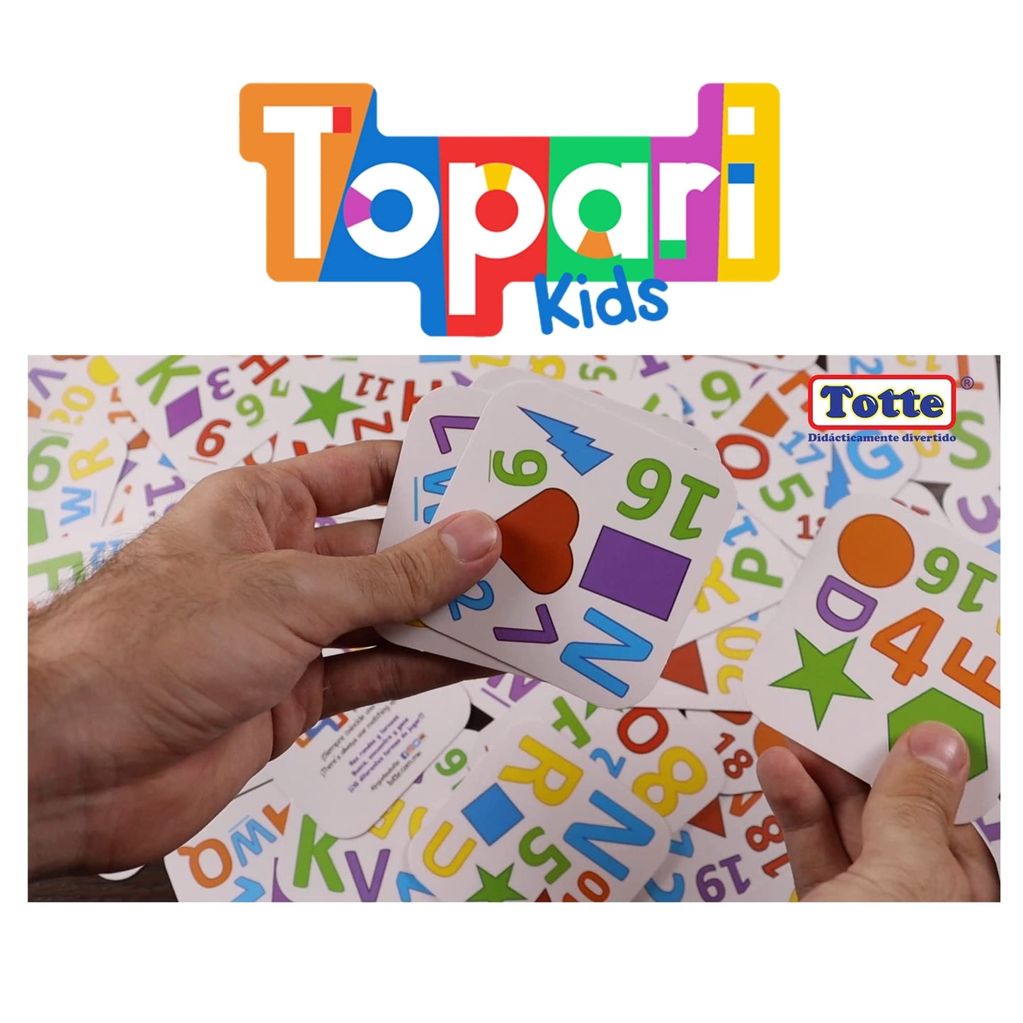 Juego de Cartas Topari Totte Siempre Coincide Una Figura 10 Formas de Jugar para Niños