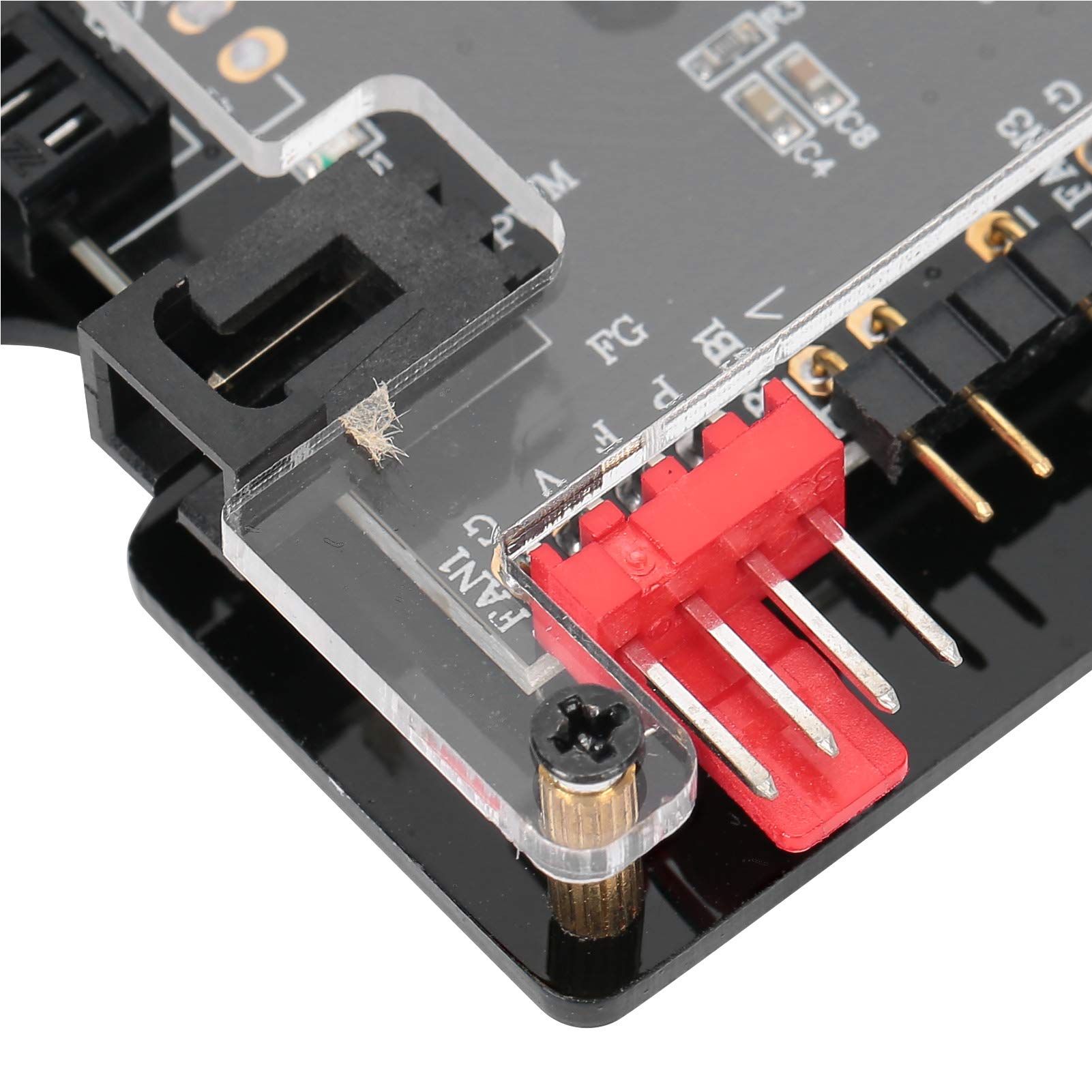 2 en 1 PWM + ARGB Case Fan Hub con 5V 3pin 8 Puertos ARGB + 8 Puertos de Ventilador (4pin) para Ventilador de refrigeración de computadora